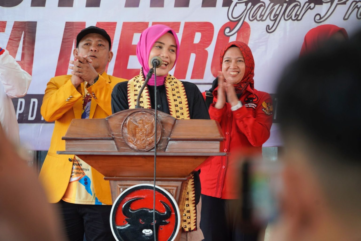 Dari Lampung, Atikoh Serukan Tolak Kekerasan terhadap Perempuan