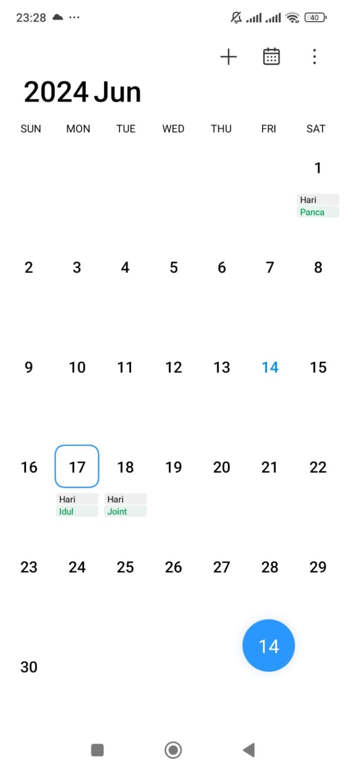 Deretan hari penting 17 Juni